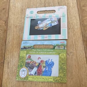 Anne of green gables and madame Alexander little women magnetic dress up dolls
